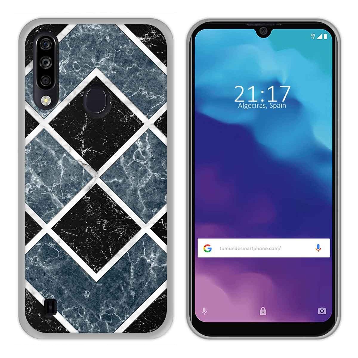 Tumundosmartphone Funda Gel Tpu para ZTE Blade A7 2020 diseño Mármol 06 Dibujos