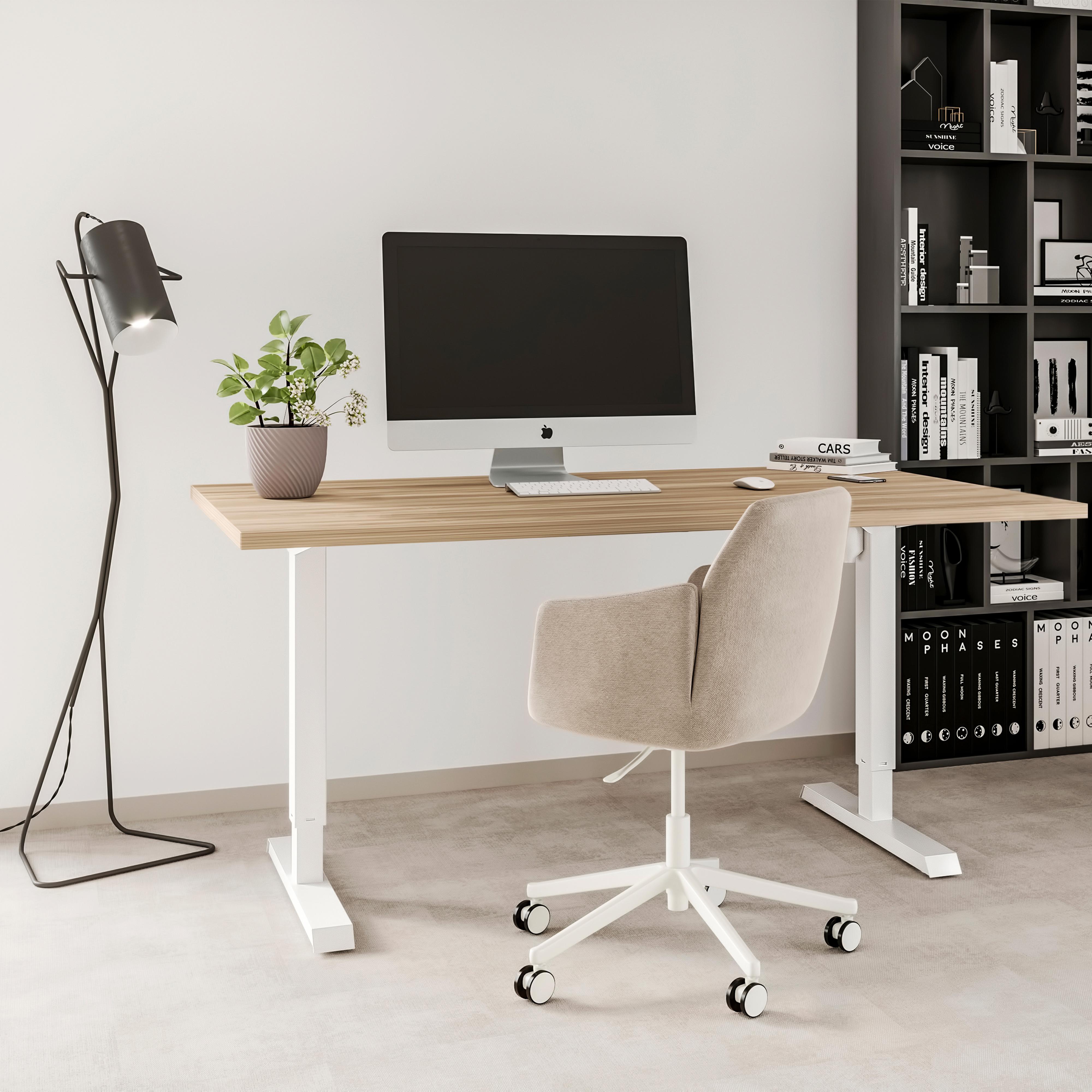 Mesa motorizada regulable en altura lift table, acero, pintado blanco