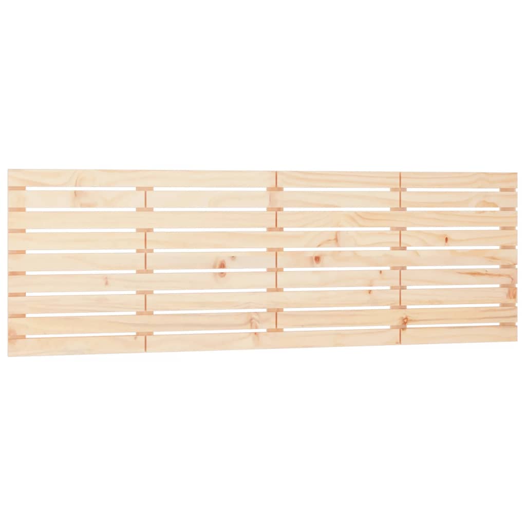 vidaXL Cabecero de cama de pared madera maciza de pino 166x3x63 cm