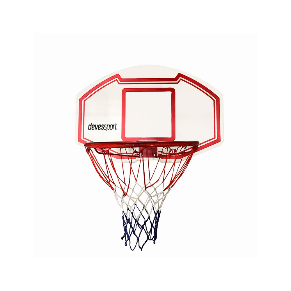 DEVESSPORT Canasta Baloncesto Habitación | Canasta Baloncesto para Pared | Canasta Resistente y Red Incluida