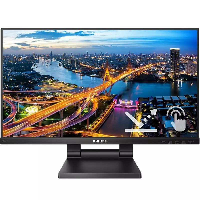 Philips B Line 222B1TC/00 pantalla para PC 54,6 cm (21.5") 1920 x 1080 Pixeles Full HD LED Pantalla táctil Negro