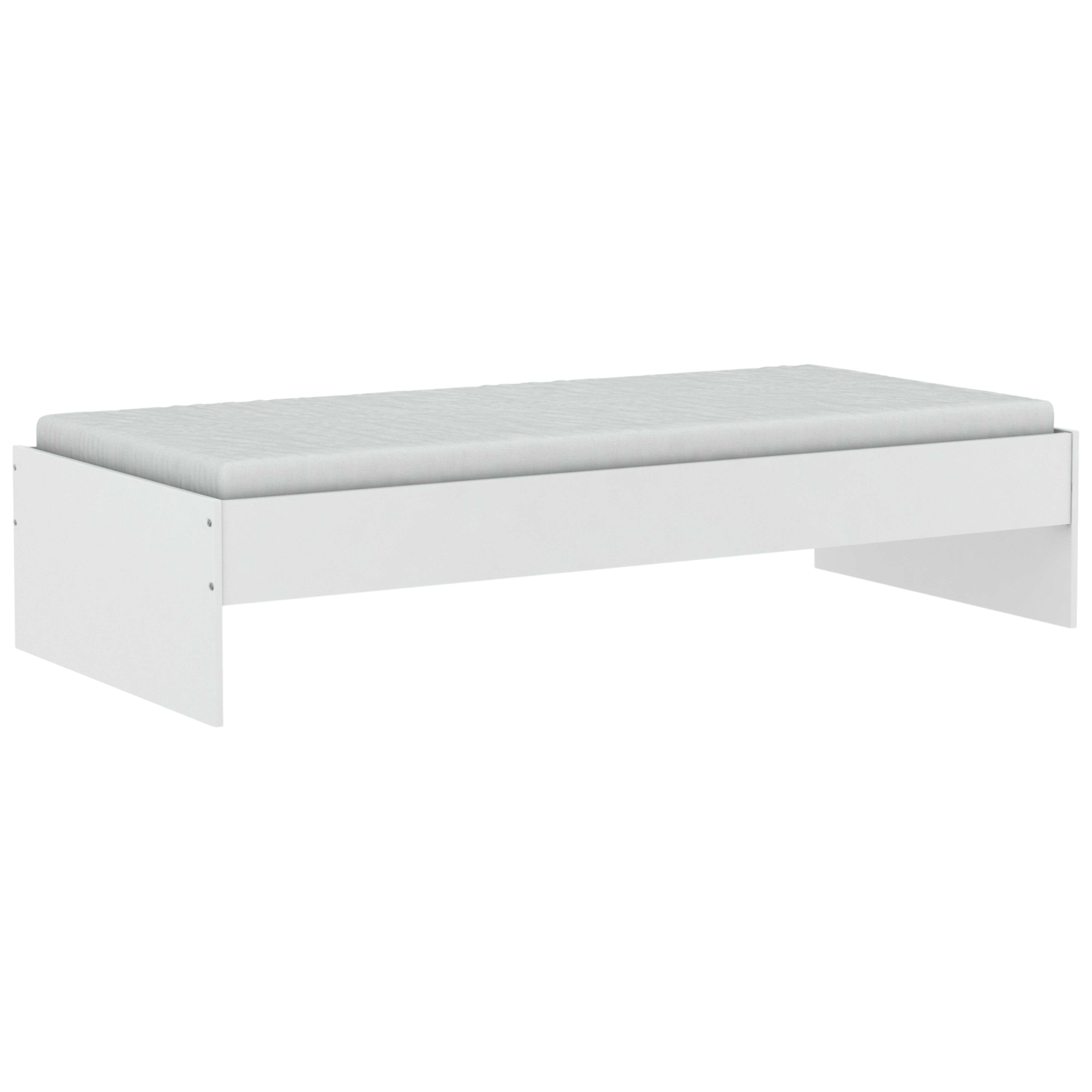 Miroytengo Cama Juvenil Tidy Blanca Habitación Juvenil 90x200 cm Sin Somier