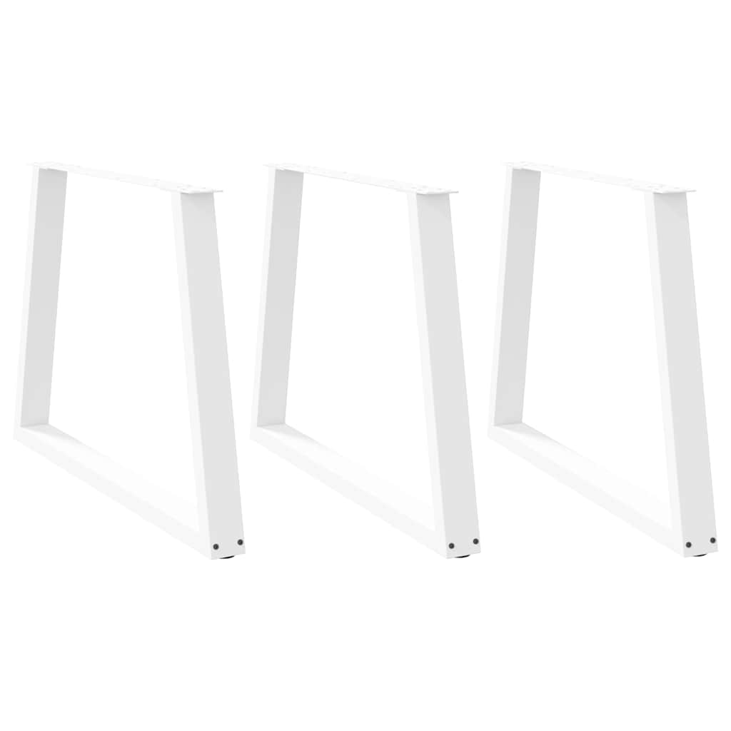 vidaXL Patas para mesa de comedor en forma de V (3 unidades) 90 x (72-73,3) cm, acero