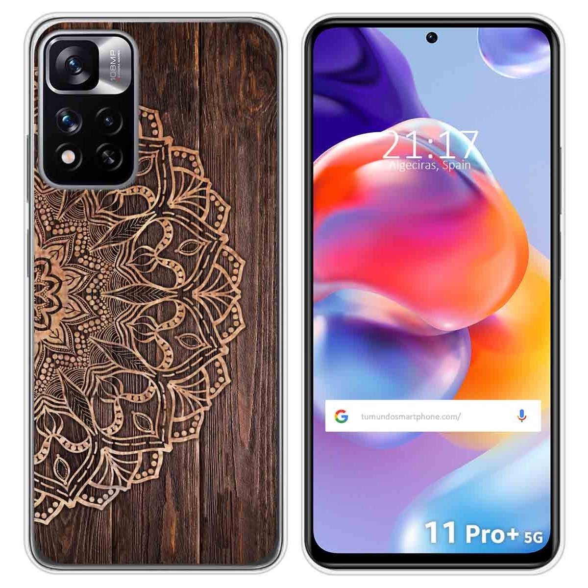 Funda Silicona para Xiaomi Redmi Note 11 Pro+ Plus 5G diseño Madera 06 Dibujos