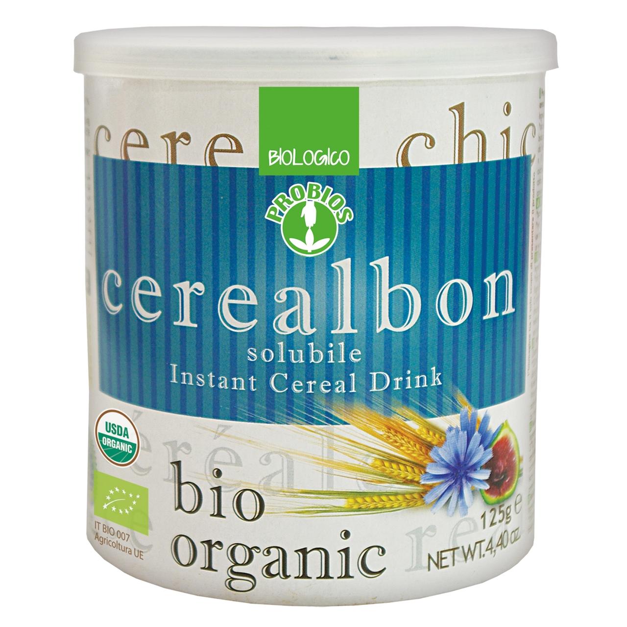 Bebida de cereales soluble instantánea Cerealbon sin cafeína Probios