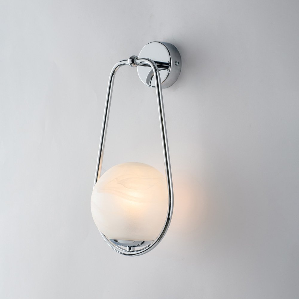 Afrodita Cromo 1 Luz E14 Apliques Contemporáneo