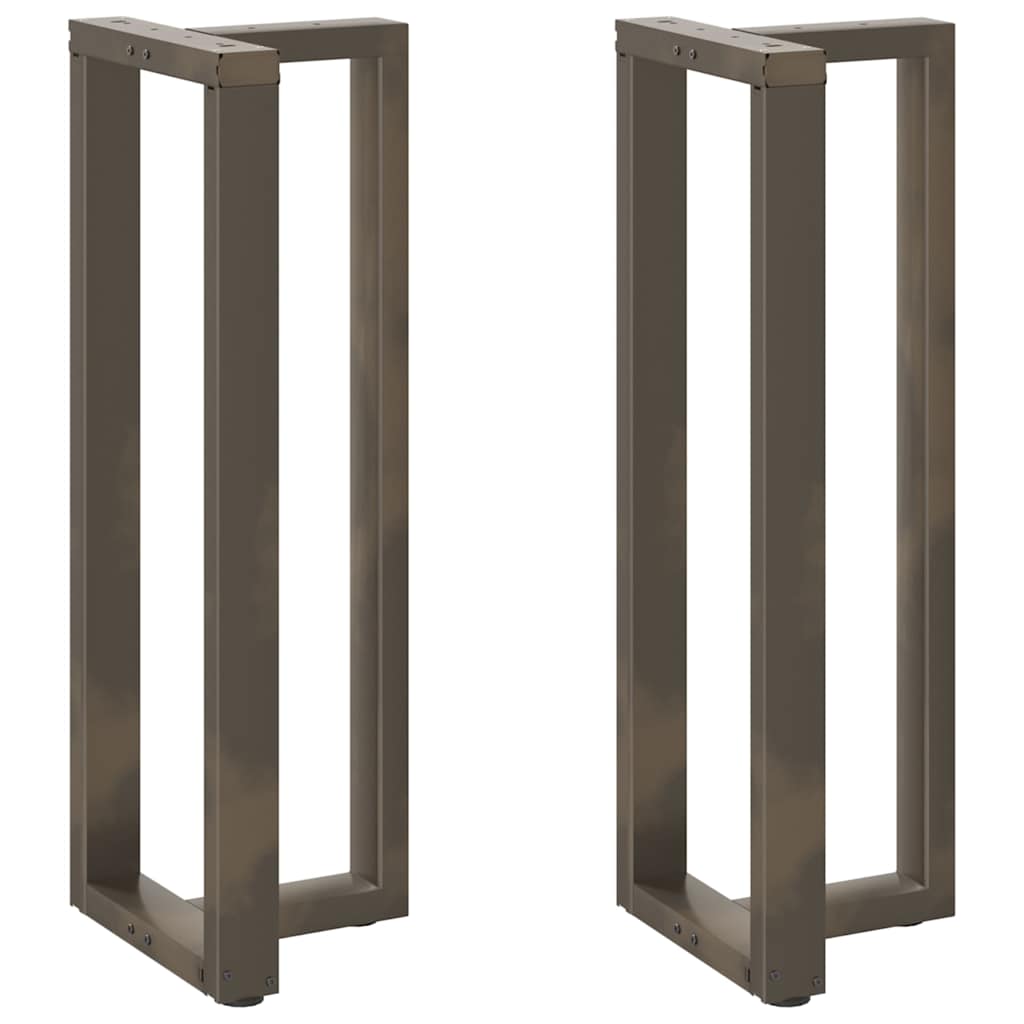 vidaXL Patas para mesa de bar en forma de T (2 unidades) 50 x 35 x (110-111) cm, acero