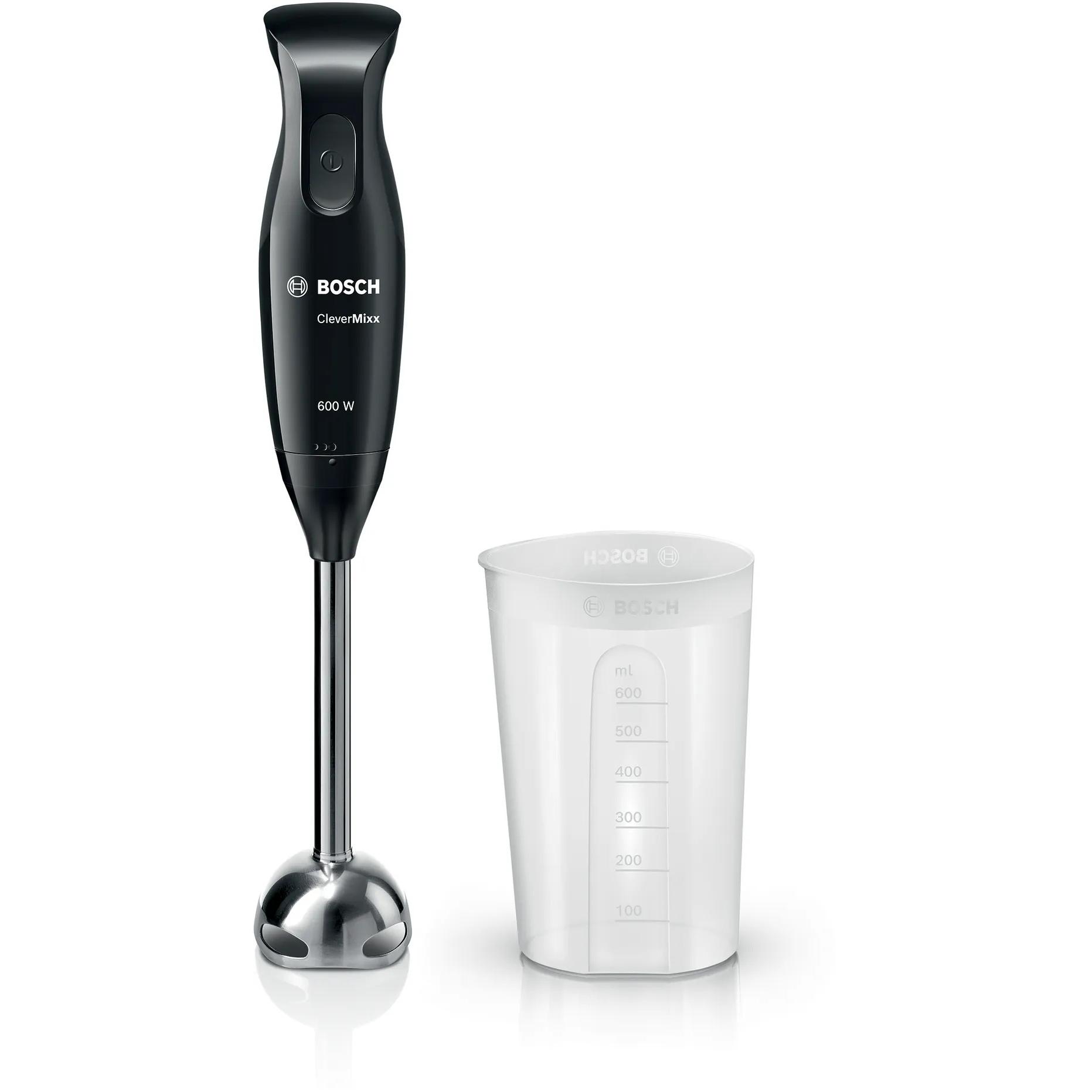 Batidora de mano Bosch | MSM2610B CleverMixx | Batidora de mano | 600 W | 1 velocidad | Negro/Gris