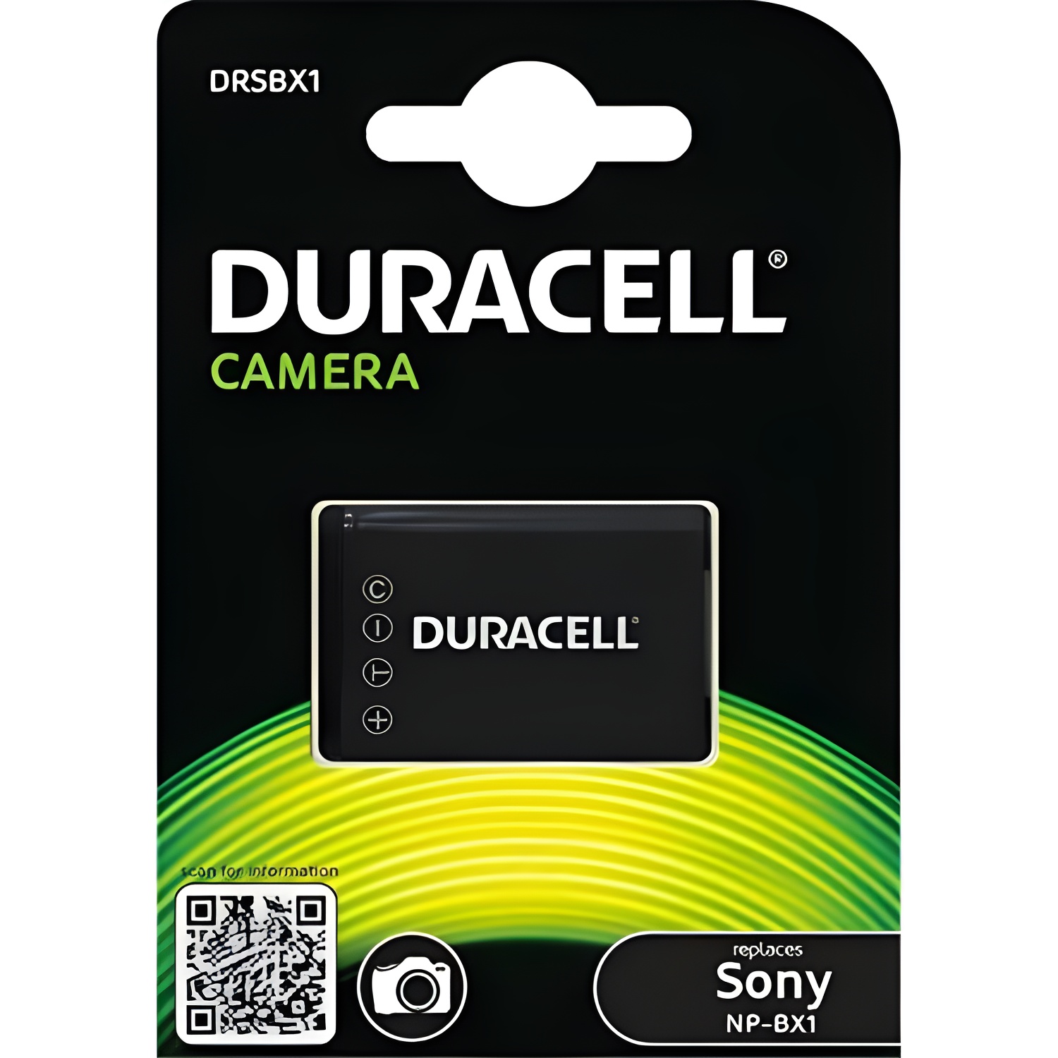 Duracell DRSBX1 - Batería para Sony Camera HX50V (3.5 W, 3.7 V, 950 mAh), Negro