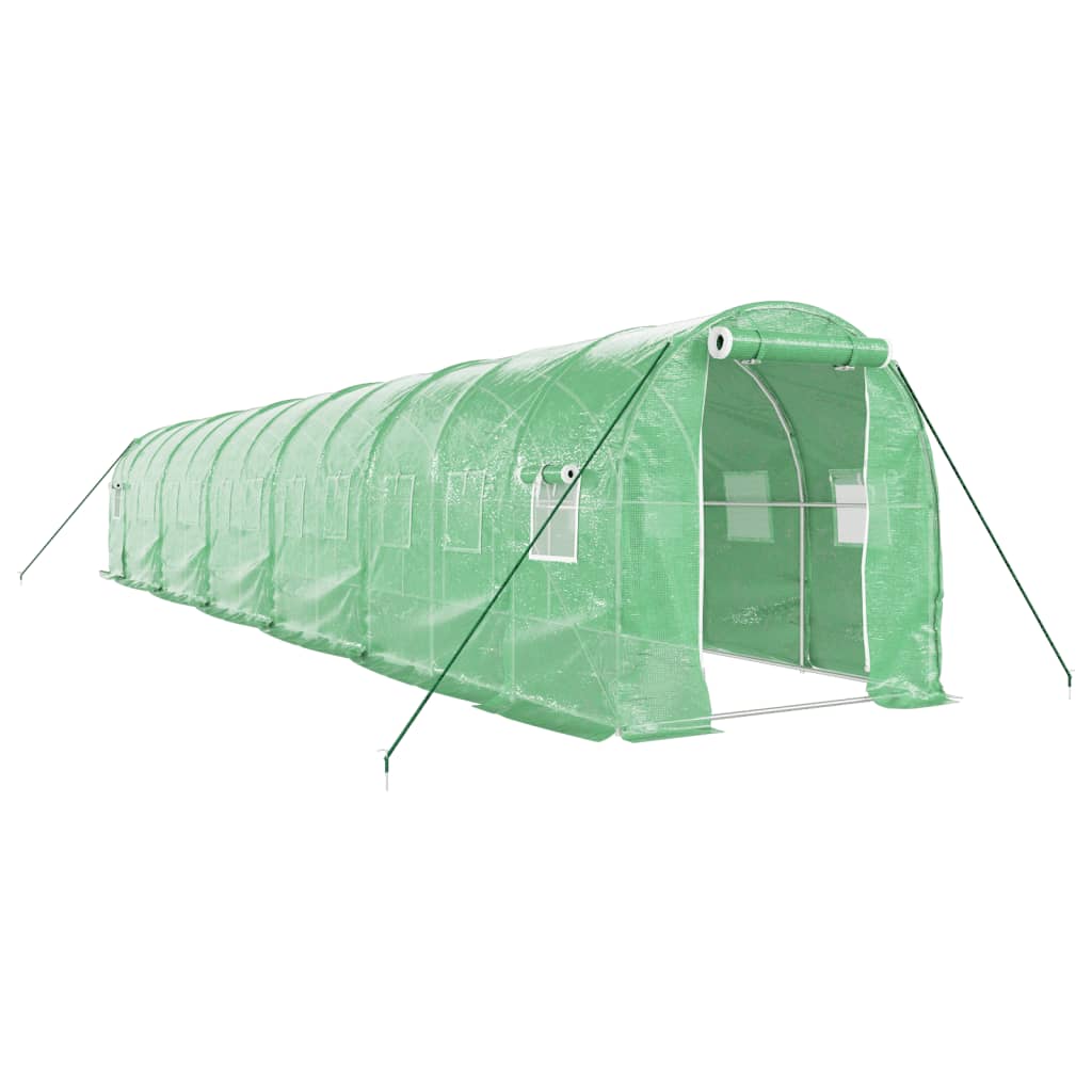 vidaXL Invernadero con estructura de acero verde Multitalles