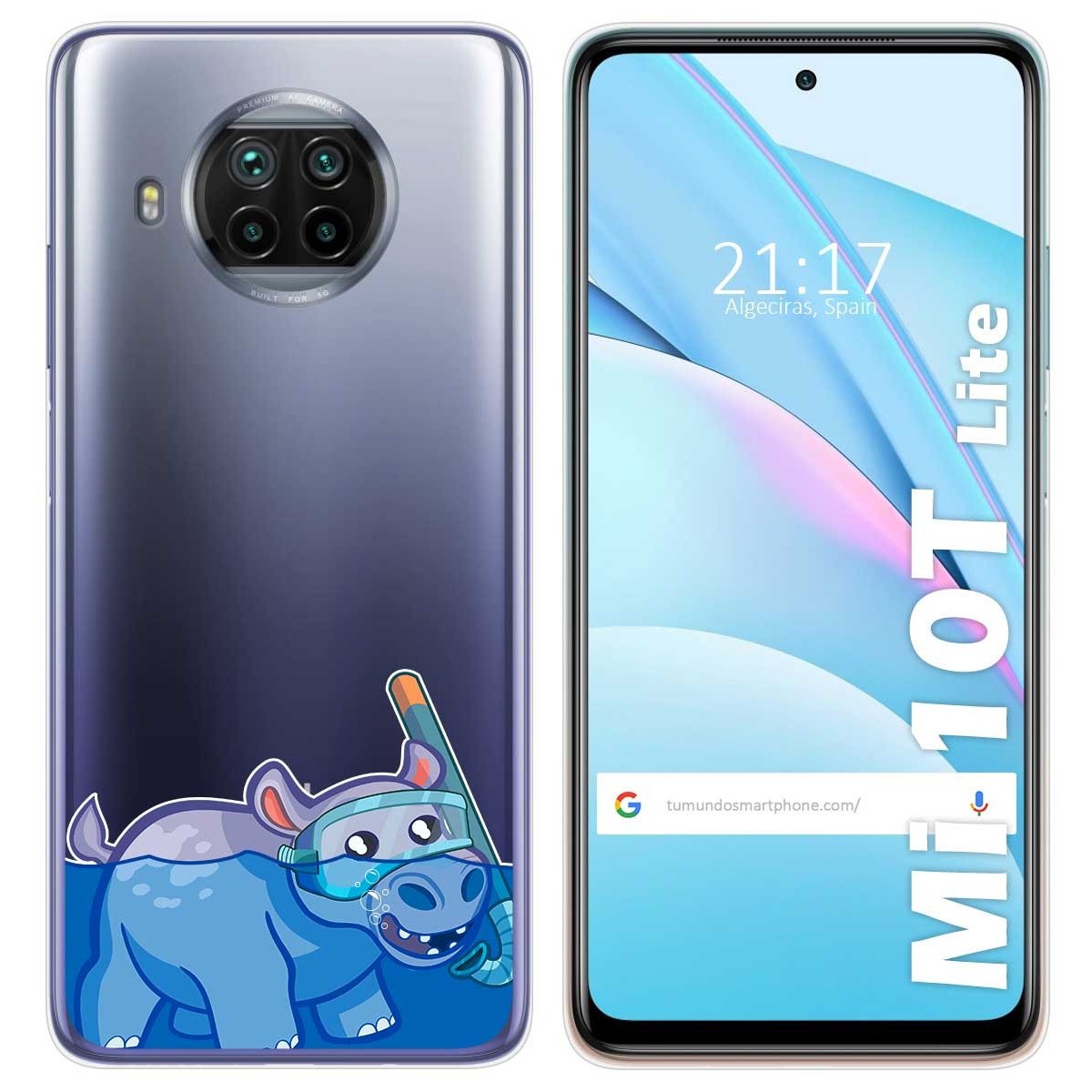 Tumundosmartphone Funda Gel Transparente para Xiaomi Mi 10T Lite diseño Hipo Dibujos