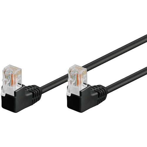 Goobay 96088 - Cable de red (3 m, Cat5e, U/UTP (UTP), RJ-45, RJ-45, Negro)