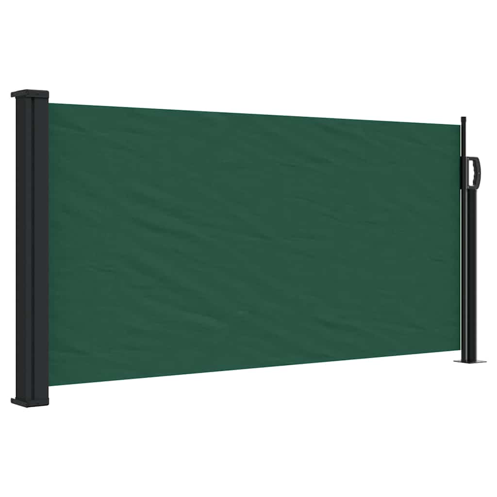 vidaXL Toldo lateral retráctil verde oscuro 100x300 cm