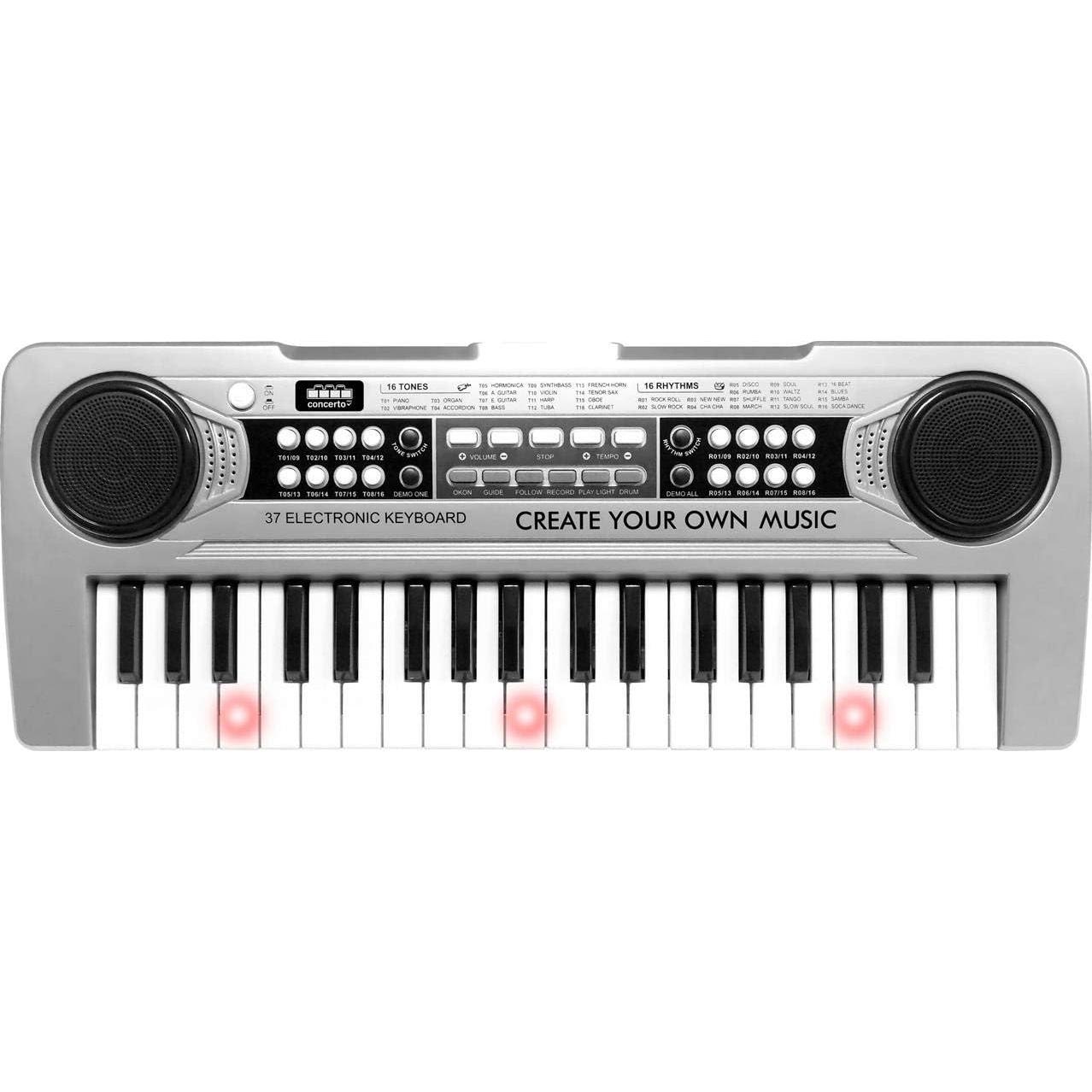 Claudio Reig- Organo 37 Teclas con Mic, Toma USB Y Cable Audio Y Funcion Profesor (8921)