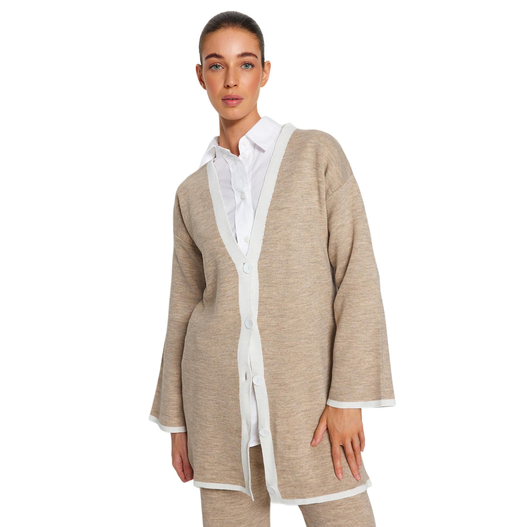 Trendyol Mujer Visón Conjunto De Abajo-Arriba Pack X2 Para - Moda Actual Extra Grande
