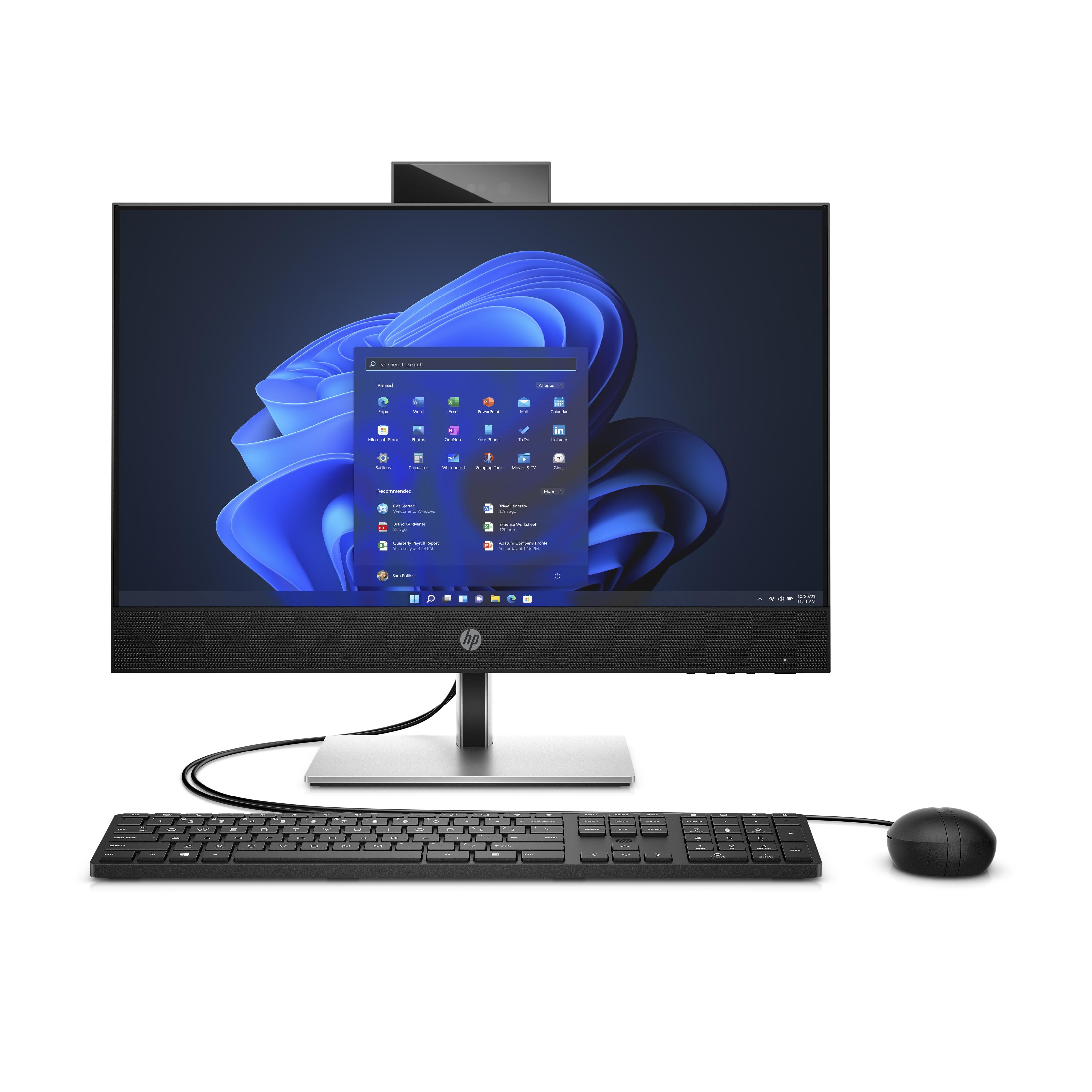 HP ProOne 440 G9 Intel® Core™ i5 i5-13500T 60,5 cm (23.8") 1920 x 1080 Pixeles PC todo en uno 16 GB DDR4-SDRAM 512 GB SSD Windows 11 Pro Wi-Fi 6E (802.11ax) Negro, Plata