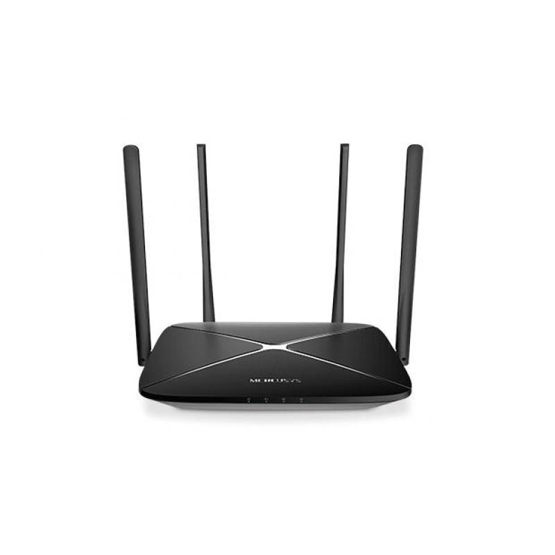 Router Mercusys AC12G WiFi 5 de doble banda, 1167 Mbps, 4 antenas Gigabit