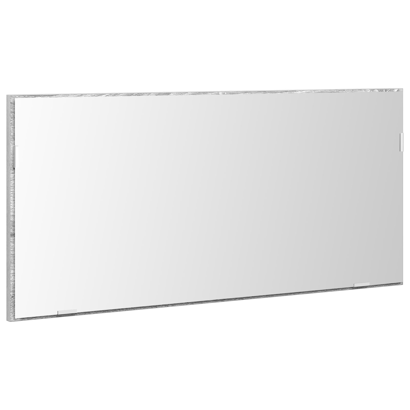 Gabinete de Espejo de Baño vidaXL con Luz LED Gris Sonoma 80x37 cm