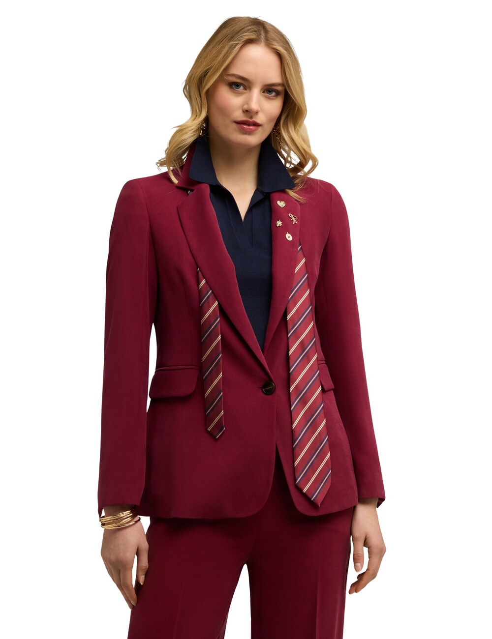 Motivi - Chaqueta con aplicaciones y corbata