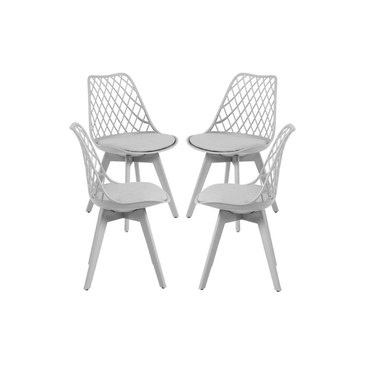 Regalos Miguel - Packs Sillas Comedor - Pack 4 Sillas Mima Suprym - Gris claro