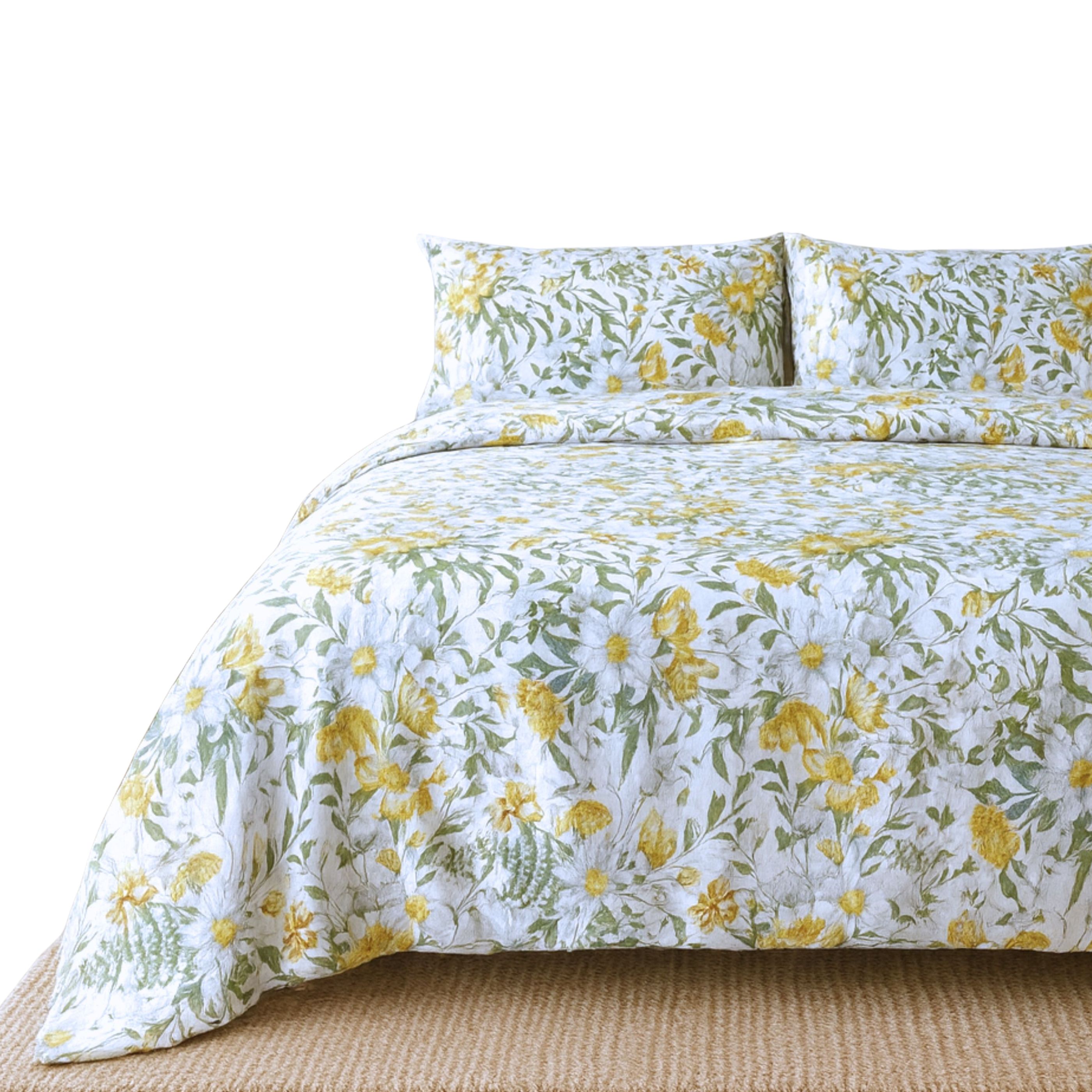 Funda Nórdica Alo Home 100% Algodón - Estampado FLoral Spring -Cama 90/135 /150 cm + Funda Almohada