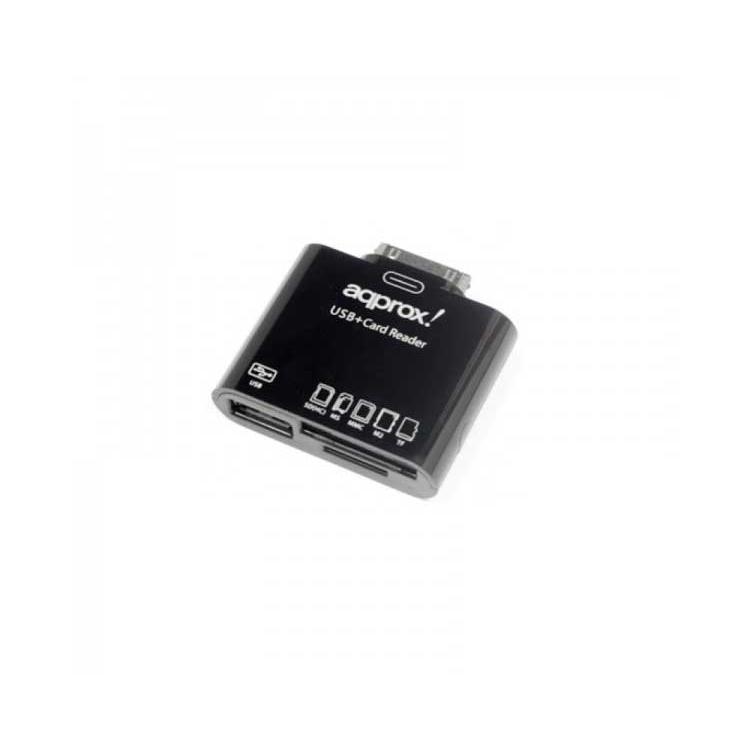 Approx APPCRS - Lector de Tarjetas para Samsung, Color Negro