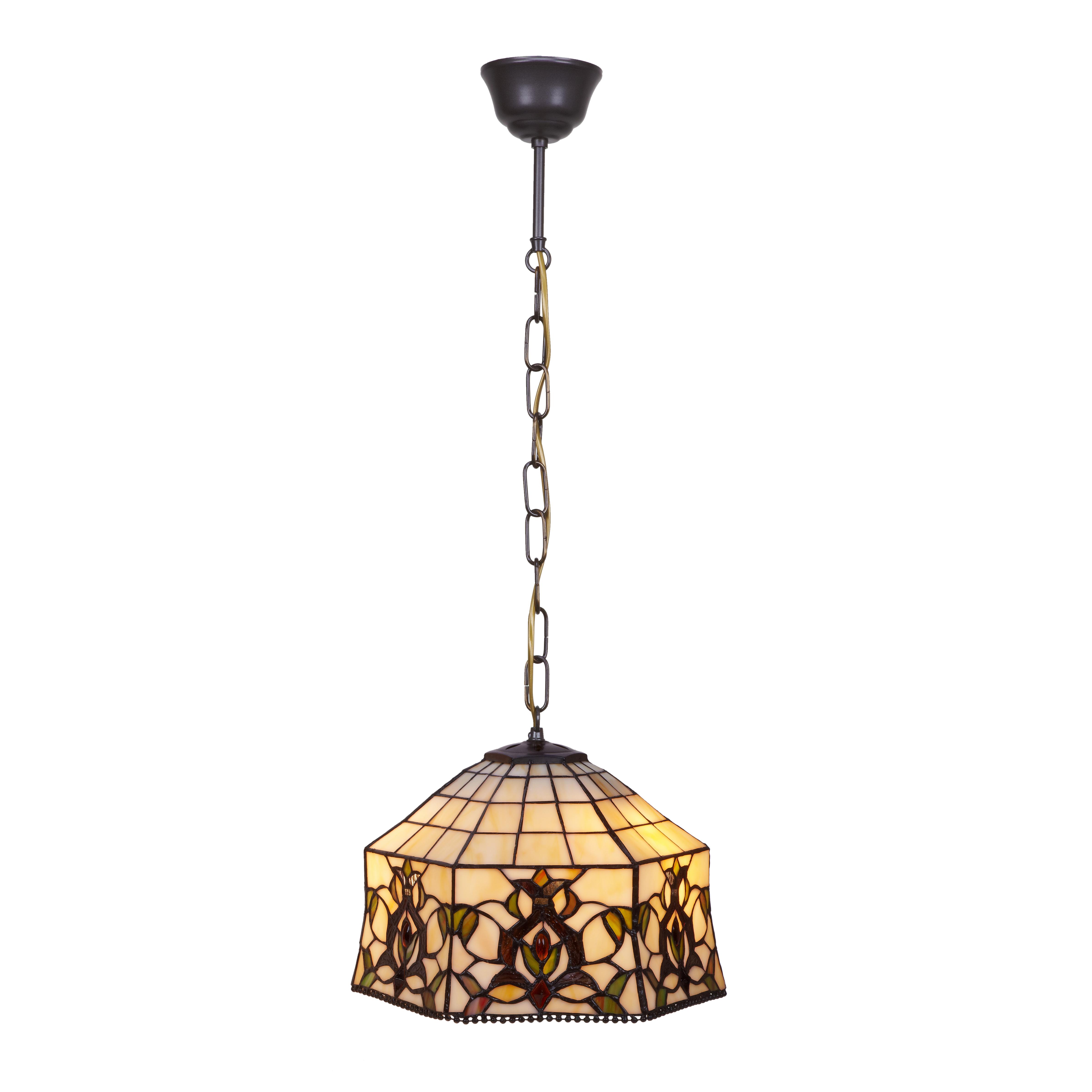 Colgante de techo con cadena y pantalla diámetro 20cm Serie Hexa FIJALO LG242799