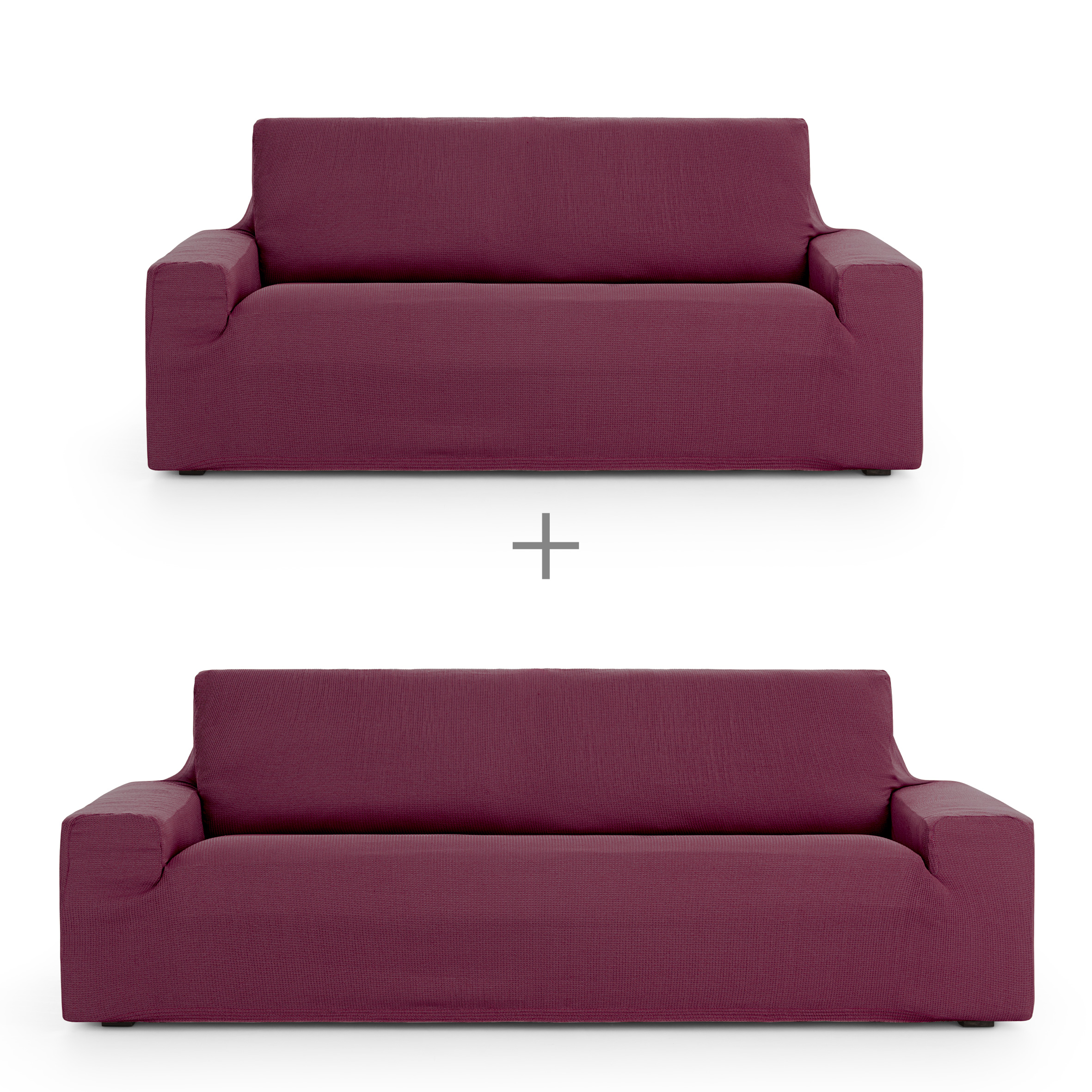 Fundas de sofa mod/7 elastica ulises 3-2 pl. c/8, Tamaño 3+2, 170x310x110cm, Fábricada en España