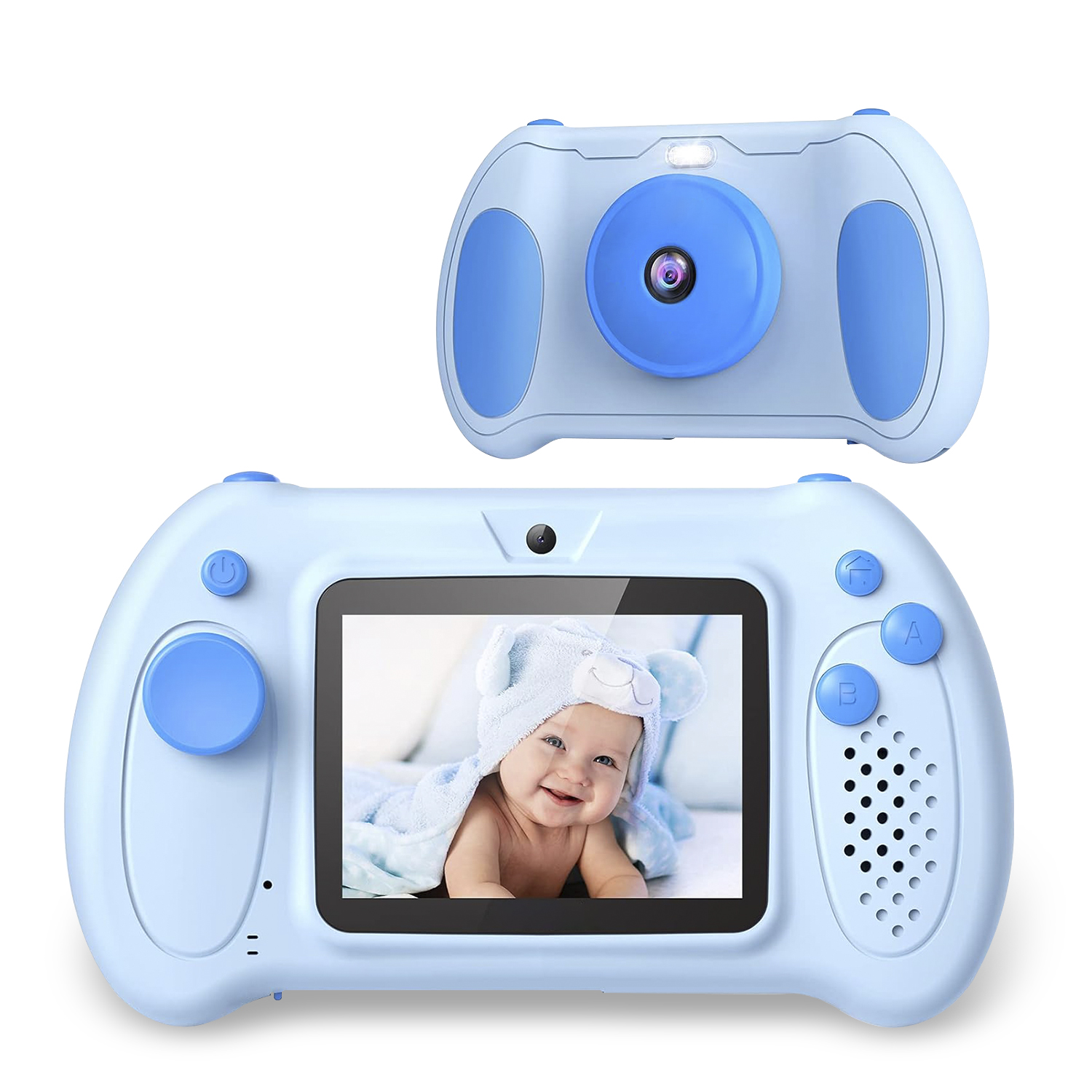 DAM. Cámara de fotos y video infantil con juegos incorporados. Cámara dual, 48mpx y videoFull HD. Pantalla de 2,4 pulgadas. 13x4x8cm.