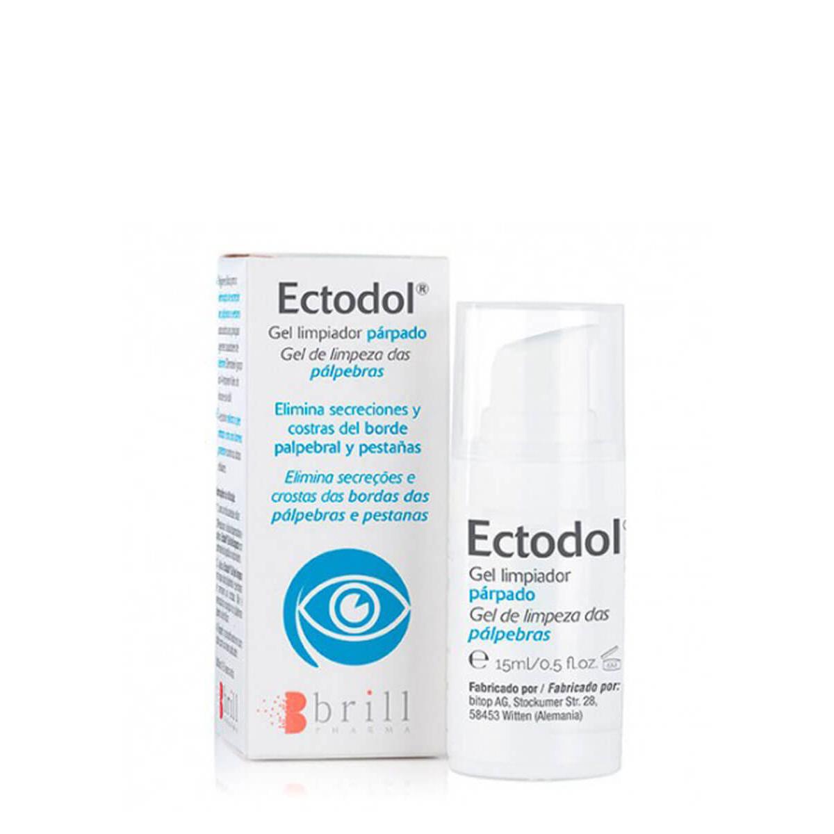 Ectodol gel limpiador párpados 15ml