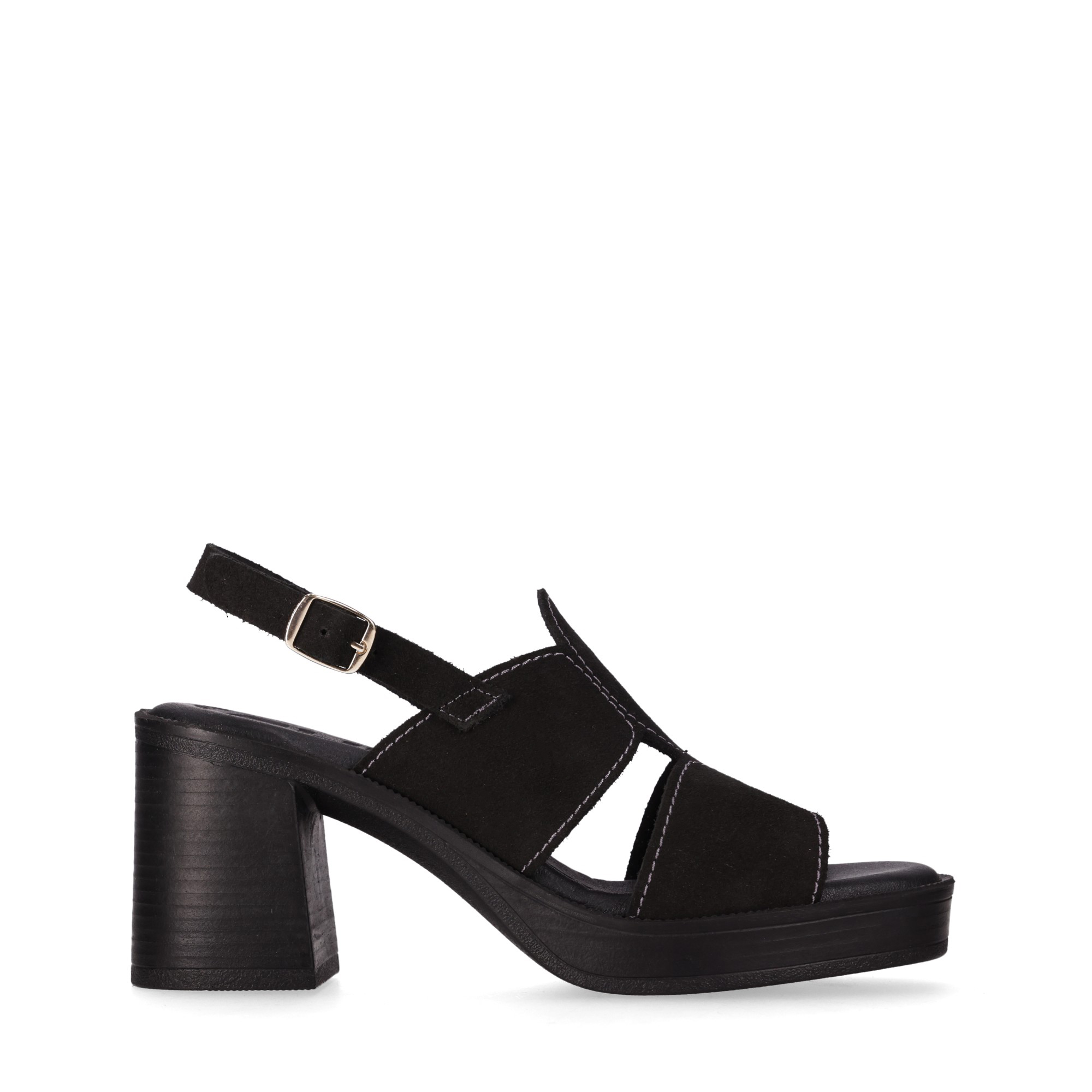 CHIKA10 LEATHER Sandalias Serraje de Mujer Chika10 Leather Tacon alto