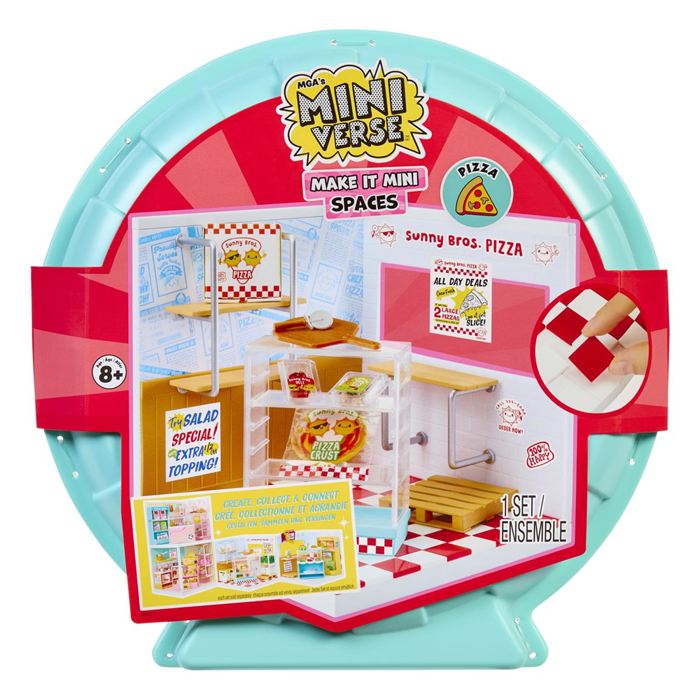 Mini Pizzeria Miniverse Spaces Starter Pack crea tu Espacio Miniverse decorando tu Pizzeria con infinitas posibilidades     (MGA 566069)