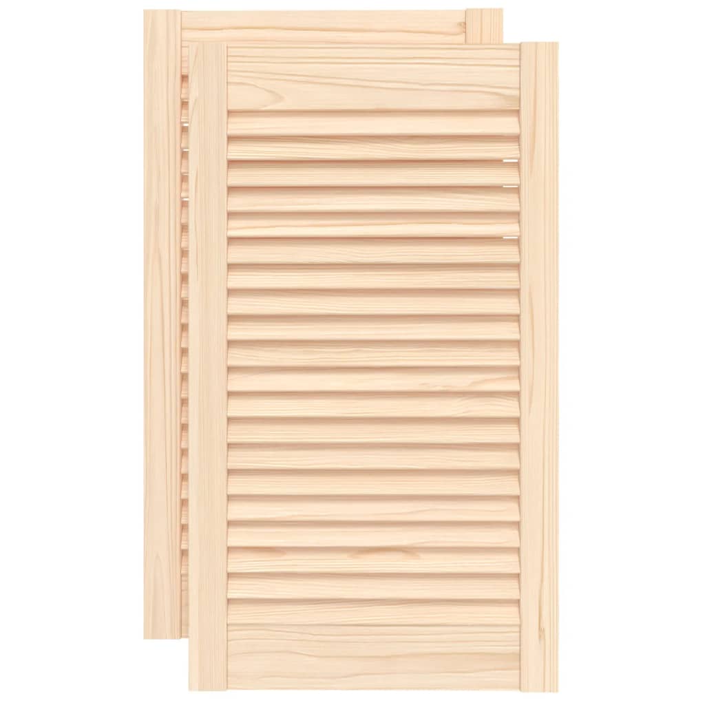 vidaXL 2x Puertas Persiana 69x39,4cm Celosía Color Blanco,  Natural, y mas