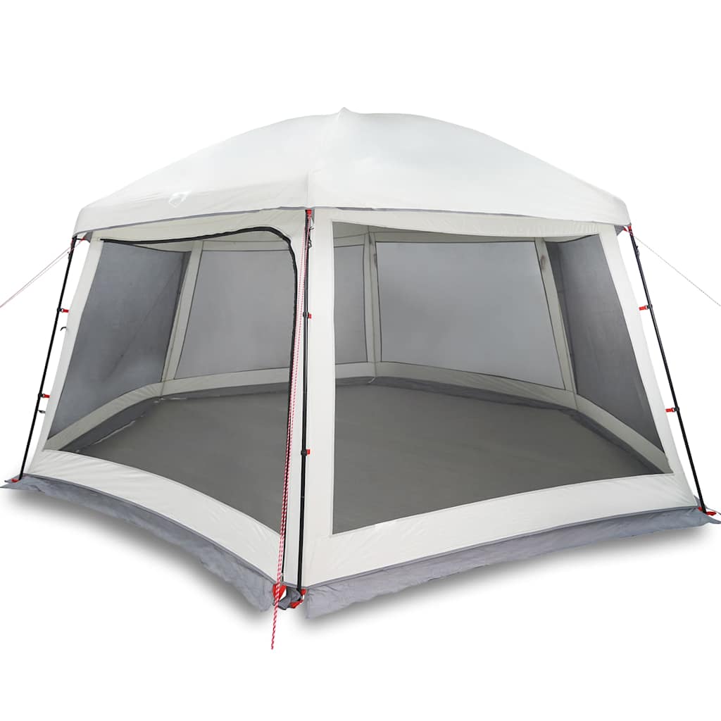 vidaXL Carpa para piscina con desmontables y paredes gris 512x458 cm