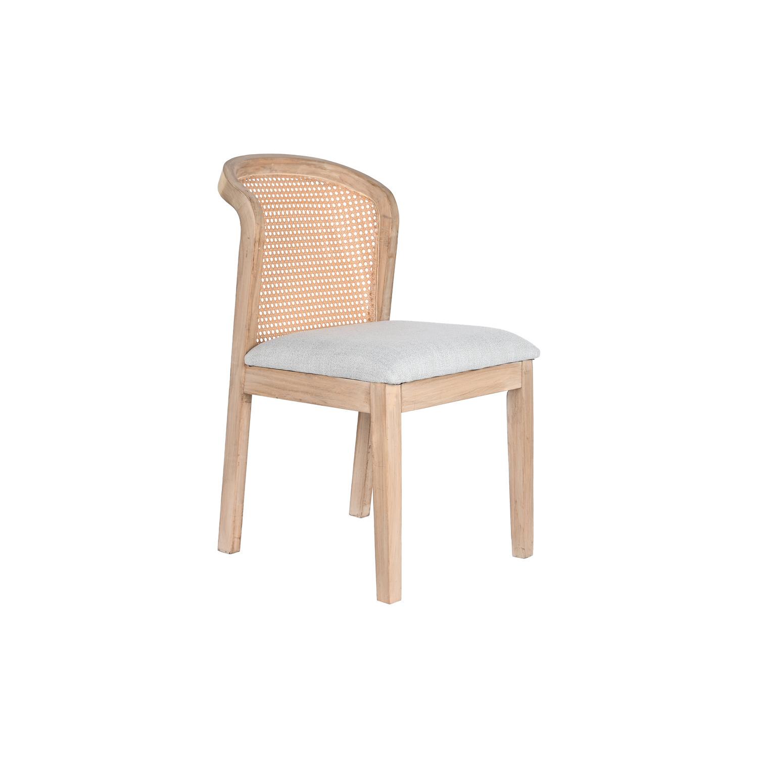 SILLA ABETO POLIESTER 46X61X86 GRIS CLARO FIJALO MB203403