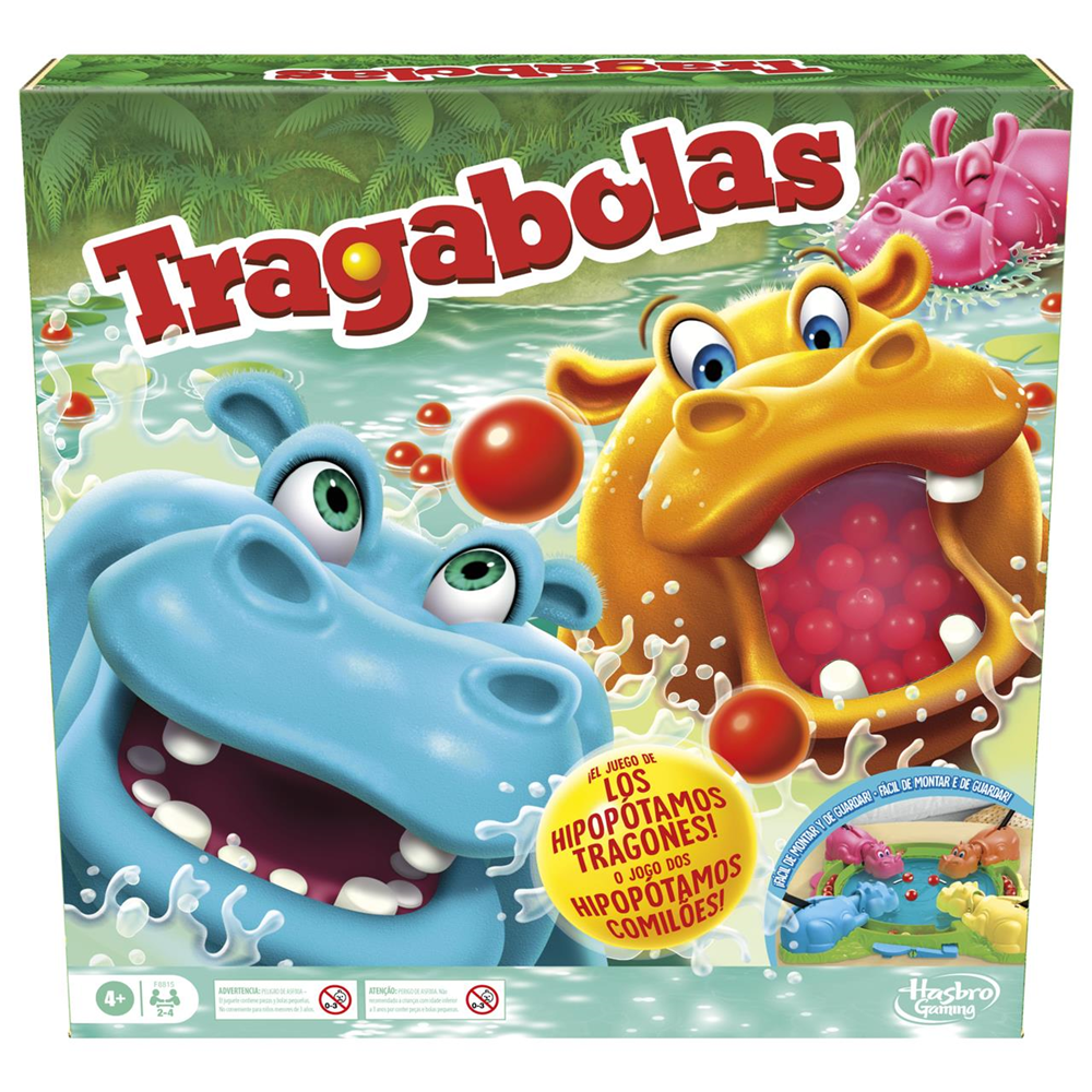 Juego Tragabolas ¡consigue que tu hipopótamo sea el más comilón! (plastilina F8815175)