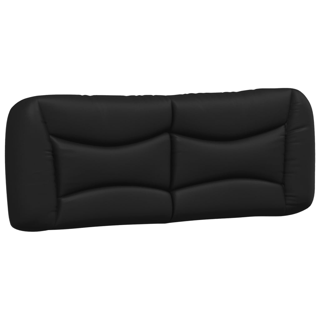 vidaXL Cabecero de cama acolchado Hvar cuero sintético negro 140 cm