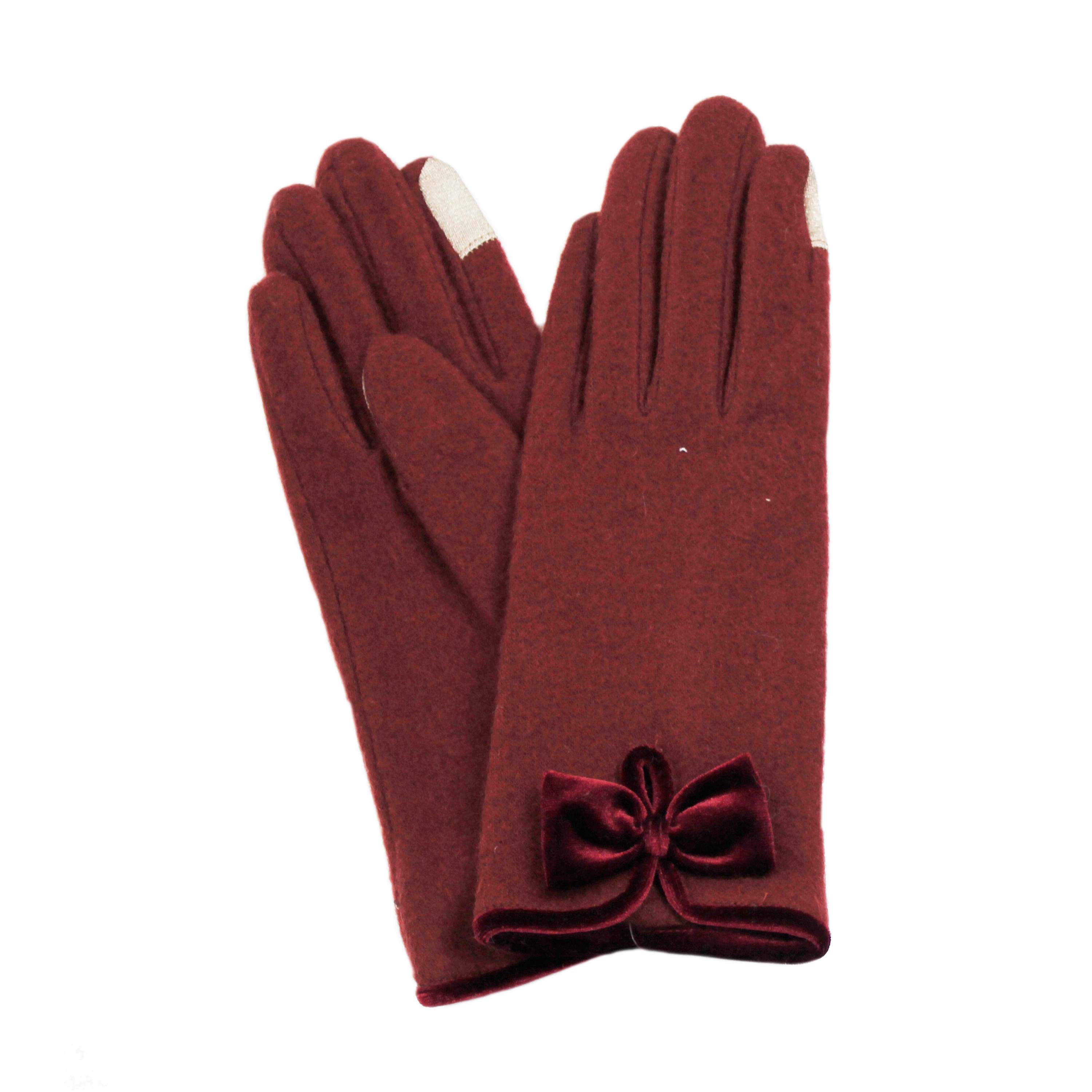 Guantes FOR TIME - Guantes Lasa para Mujer Aislantes del Frío con Lazo - Suaves y Transpirables