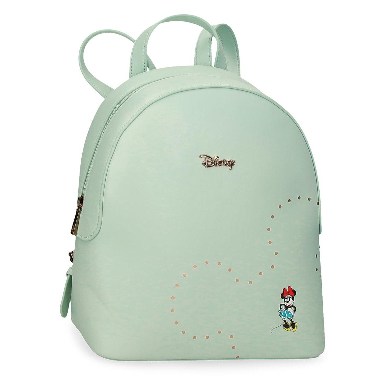Mochila casual Minnie Luxe 23 cm x 26,5 cm x 11,5 cm Turquesa