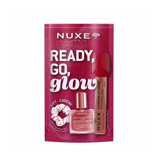 Nuxe Glow On The Go - Tratamiento Labial Very Rose + Huile Or Florale 10 ml + Regalo