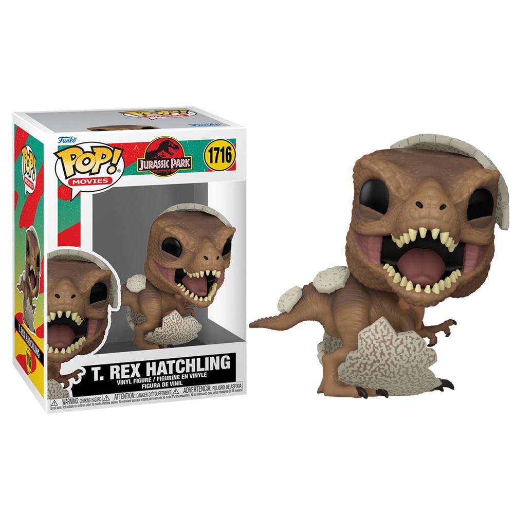 FUNKO POP! PARQUE JURÁSICO - T-REX ECLOSIONANDO, 75986, Nº1716, TIENDA CON LICENCIA OFICIAL