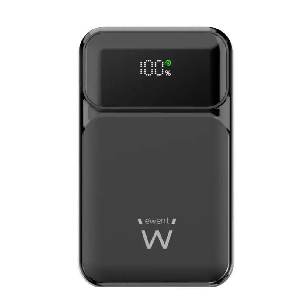 Power Bank Ewent 65W 20000mAh USB-C Carga Rápida Negro Slim Display LED