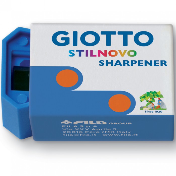 Giotto - SACAPUNTAS DE PLASTICO GIOTTO STILNOVO SHARPENER PACK DE 5 COLORES SURTIDOS