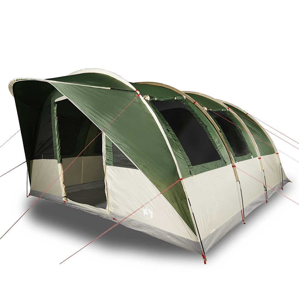 vidaXL Tienda de campaña túnel para 5 personas impermeable verde