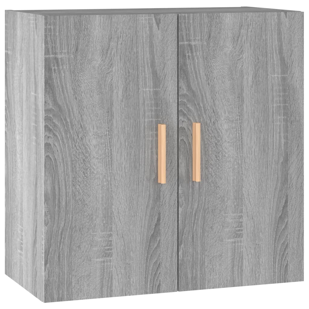 vidaXL Armario de pared madera contrachapada 60x30x60 cm en color Gris hormigón/Roble artisan/Blanco y más | almacenamiento funcional diseño moderno para baño dormitorio sala