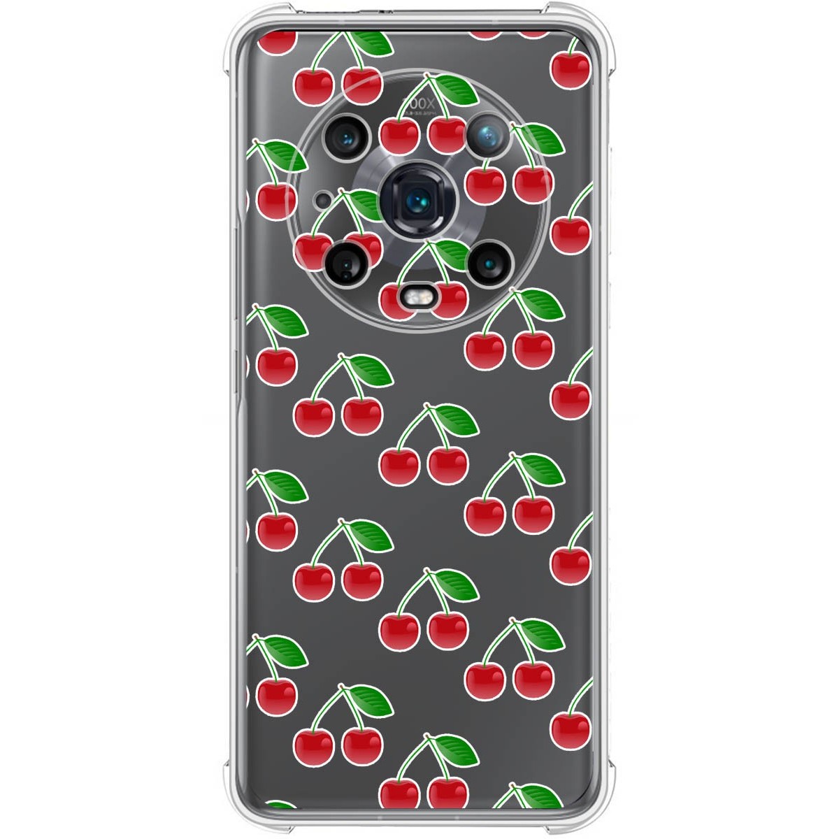 Funda Silicona Antigolpes para Huawei Honor Magic 4 Pro 5G diseño Cerezas Dibujos