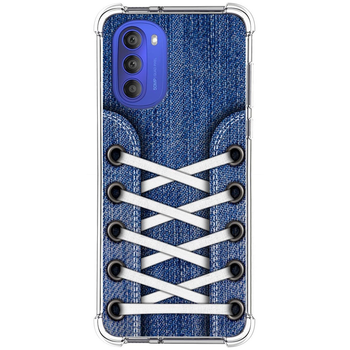 Funda Silicona Antigolpes para Motorola Moto G51 5G diseño Zapatillas 01 Dibujos
