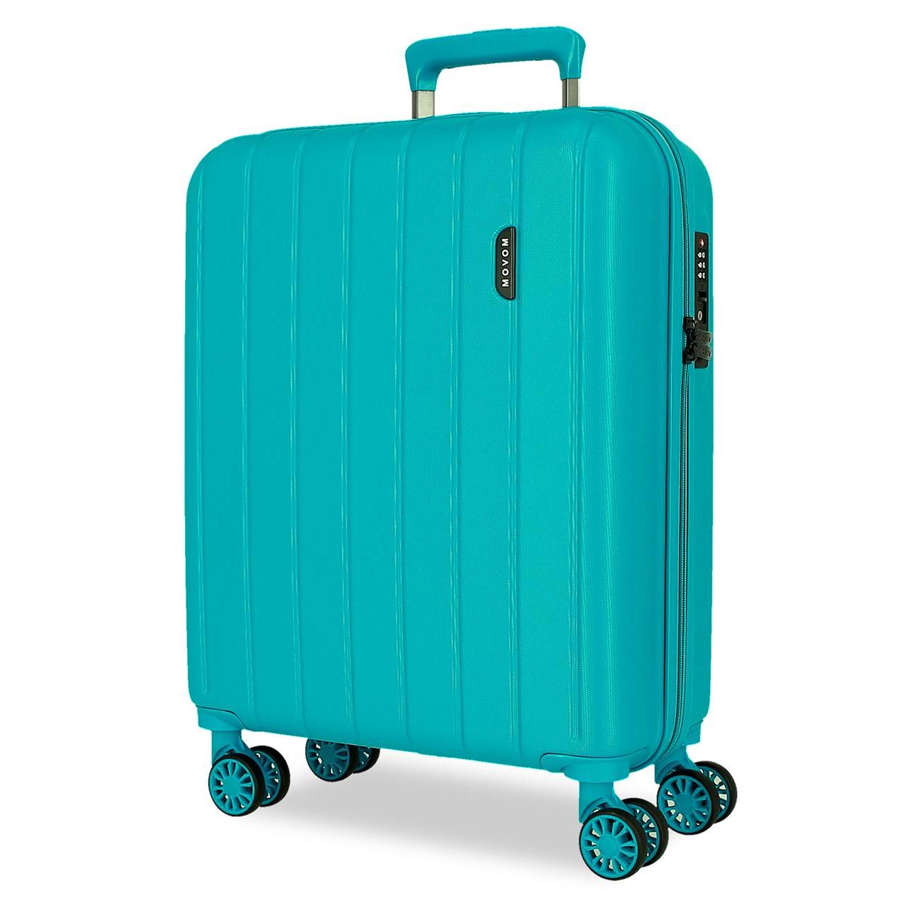 Maleta de cabina Movom Wood ABS 55cm Turquesa