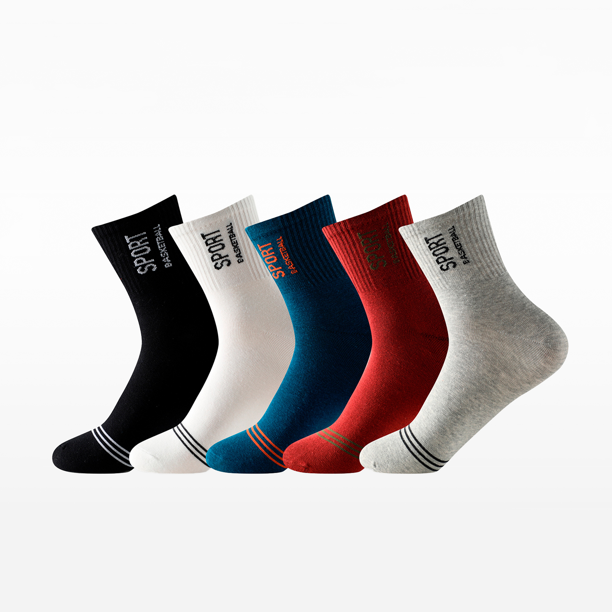 Calcetines originales para hombre Balseti. Pack con 4 pares de calcetines  estampados de caña alta con motivos alegres en colores. Talla única,  válidos para las tallas de la 40 a la 45.