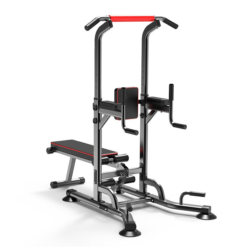 HOMCOM Estación de Musculación Aparatos de Gimnasia para Casa con Altura  Ajustable y Respaldo Regulable en 5 Posiciones para Fitness Entrenamiento  en Gimnasio Oficina Acero 108x178x202-238 cm Negro : : Deportes y